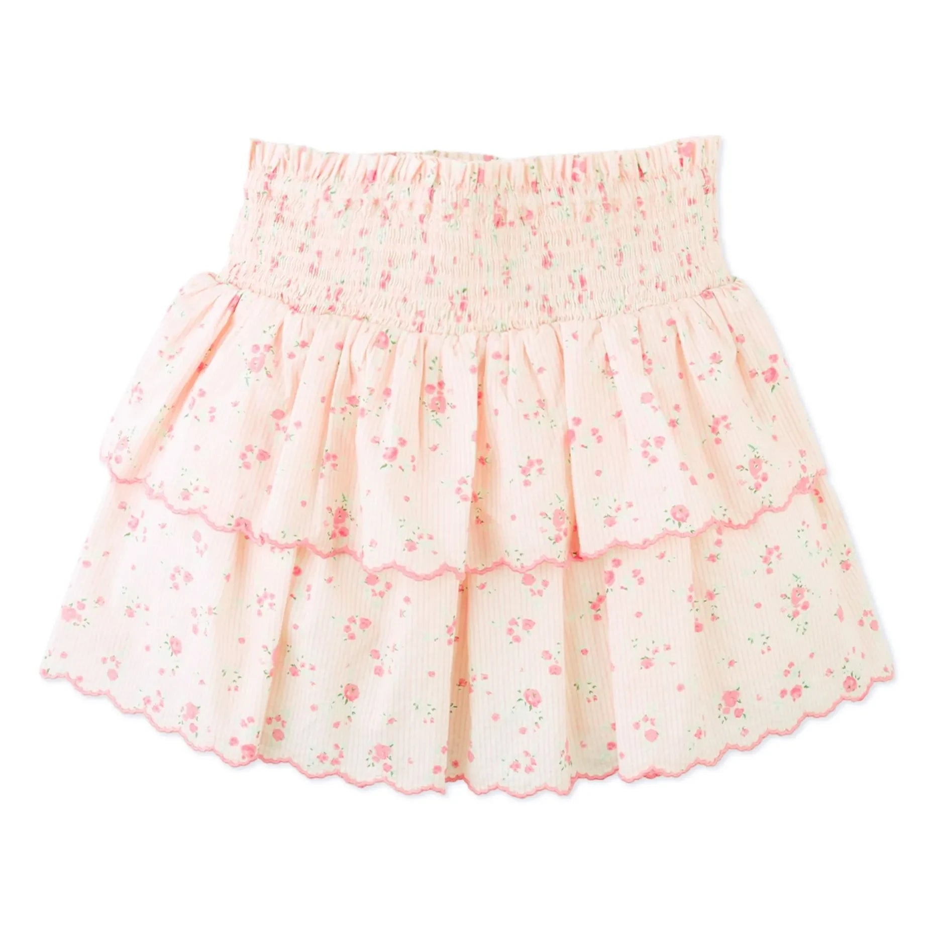 Gingersnaps - Short Bea Smocked Skirt | Pale Pink