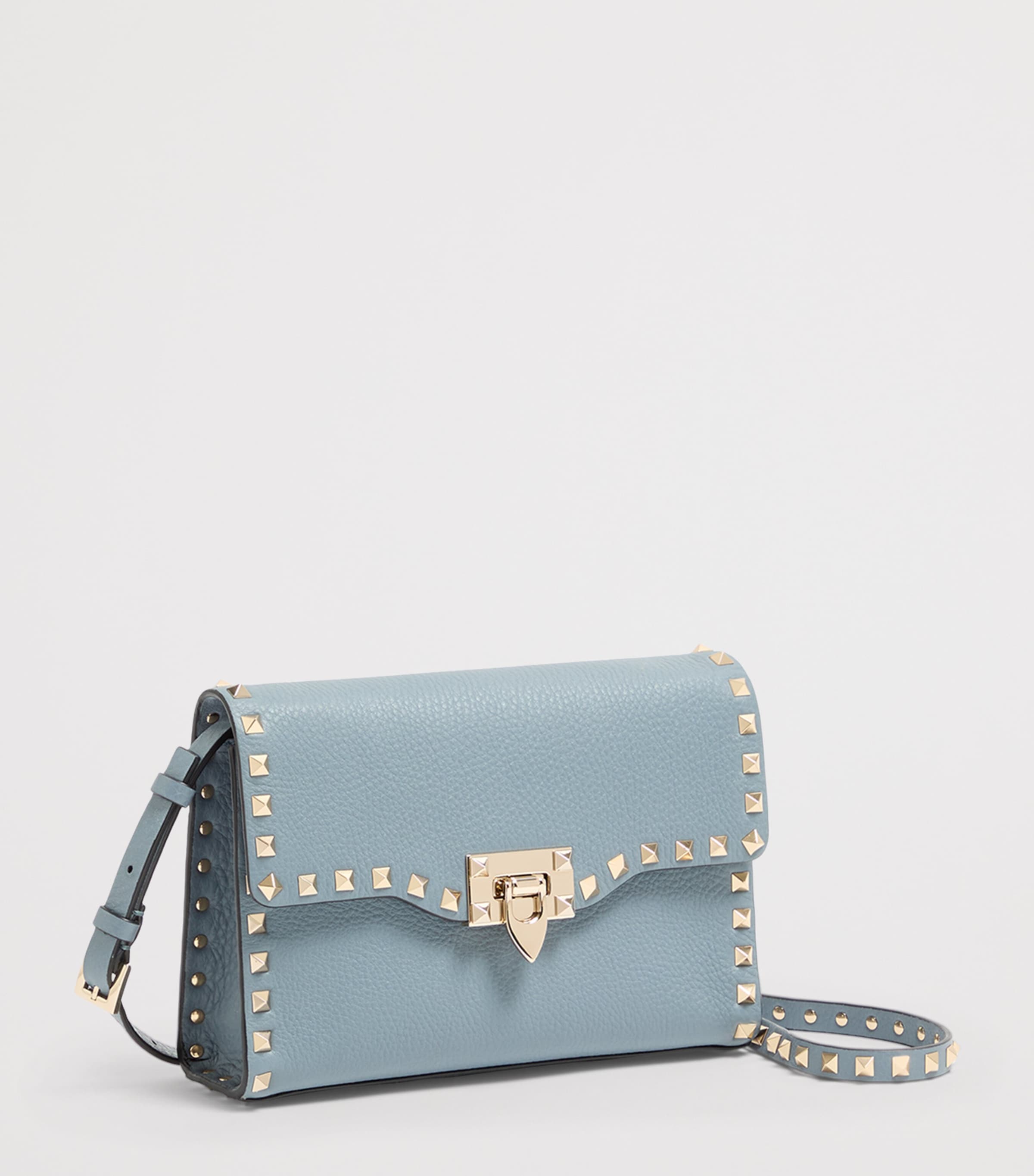 Small Leather Rockstud Shoulder Bag