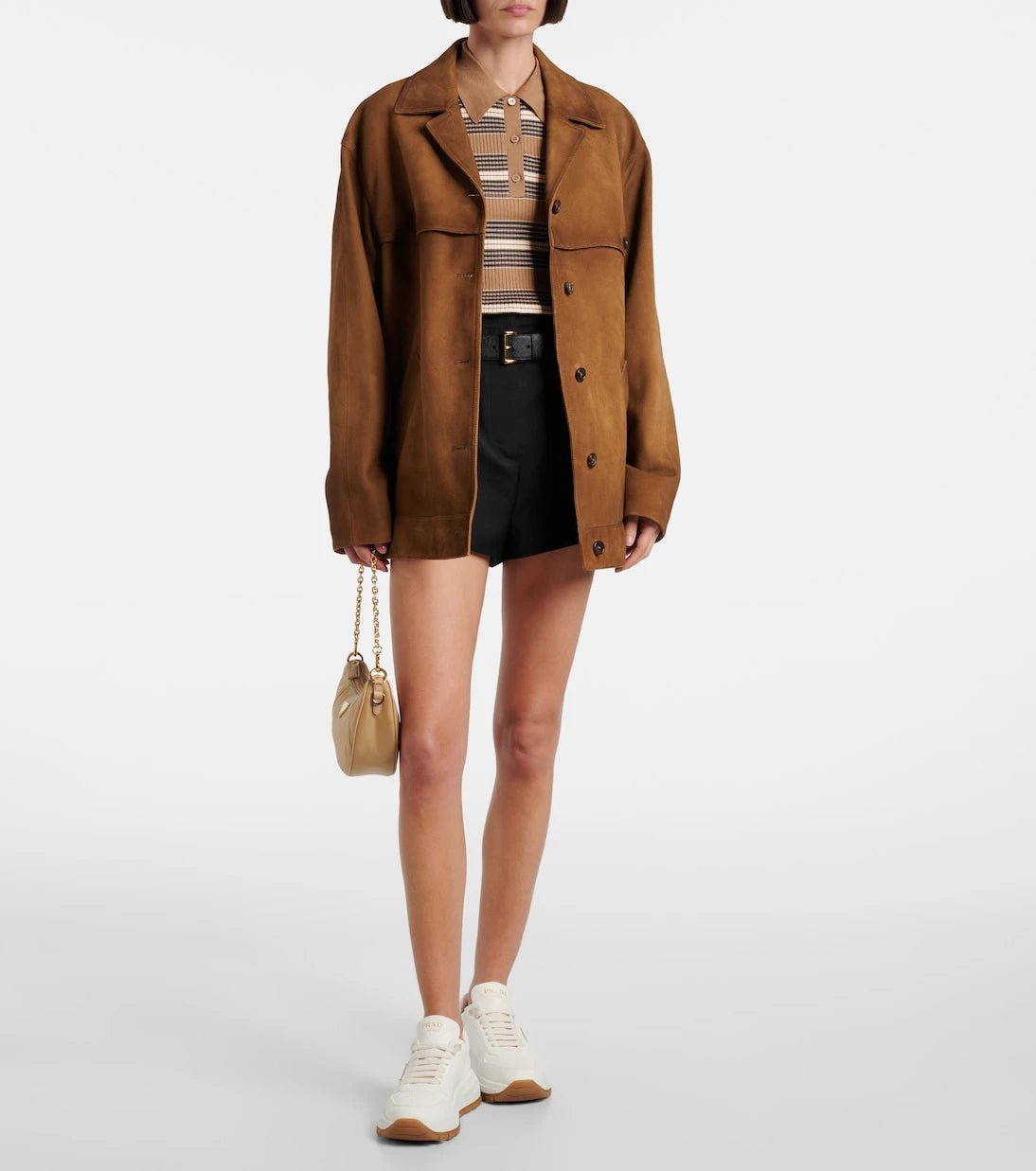 Prada - Leather sneakers