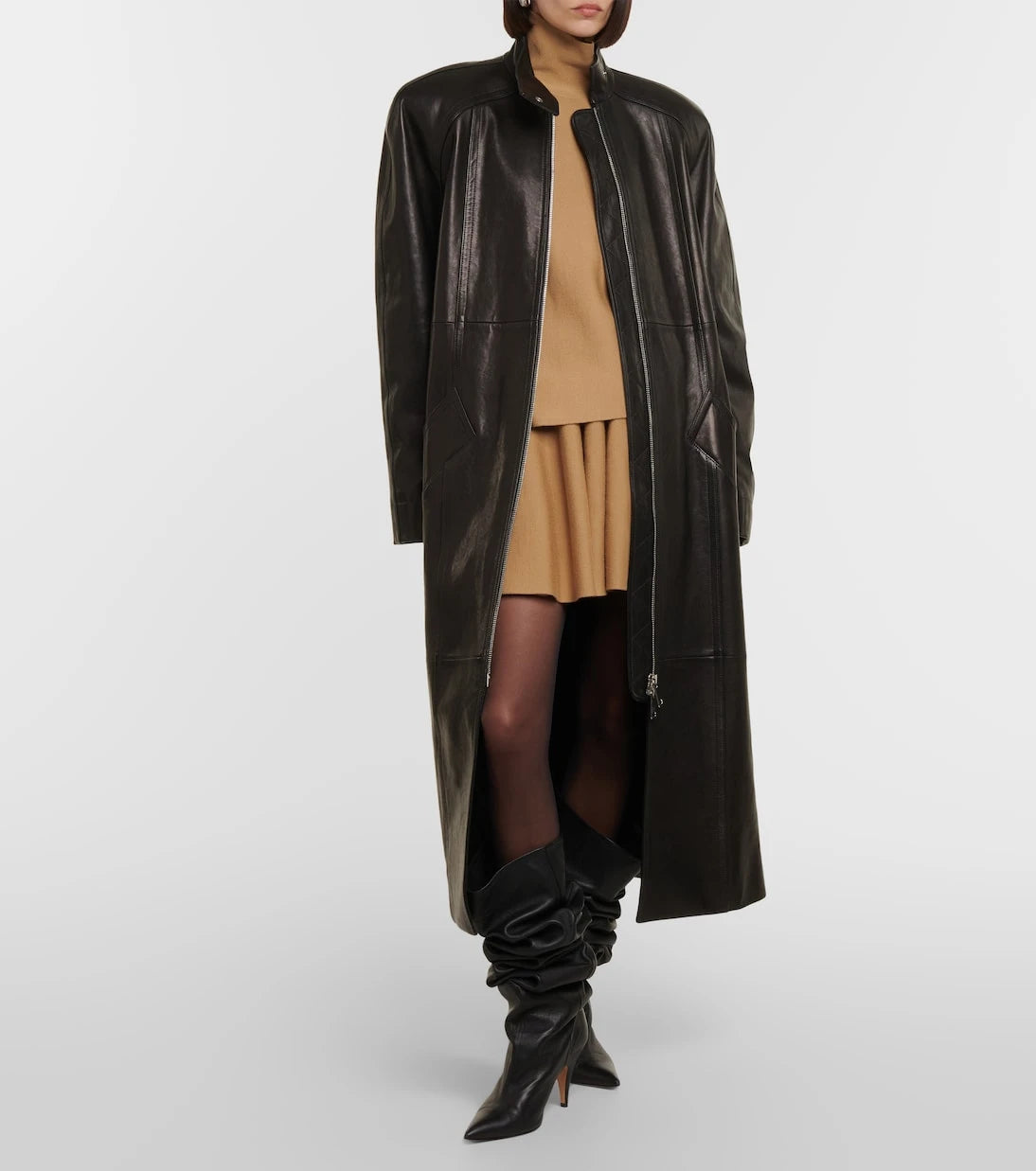 Khaite - Bobbie leather coat