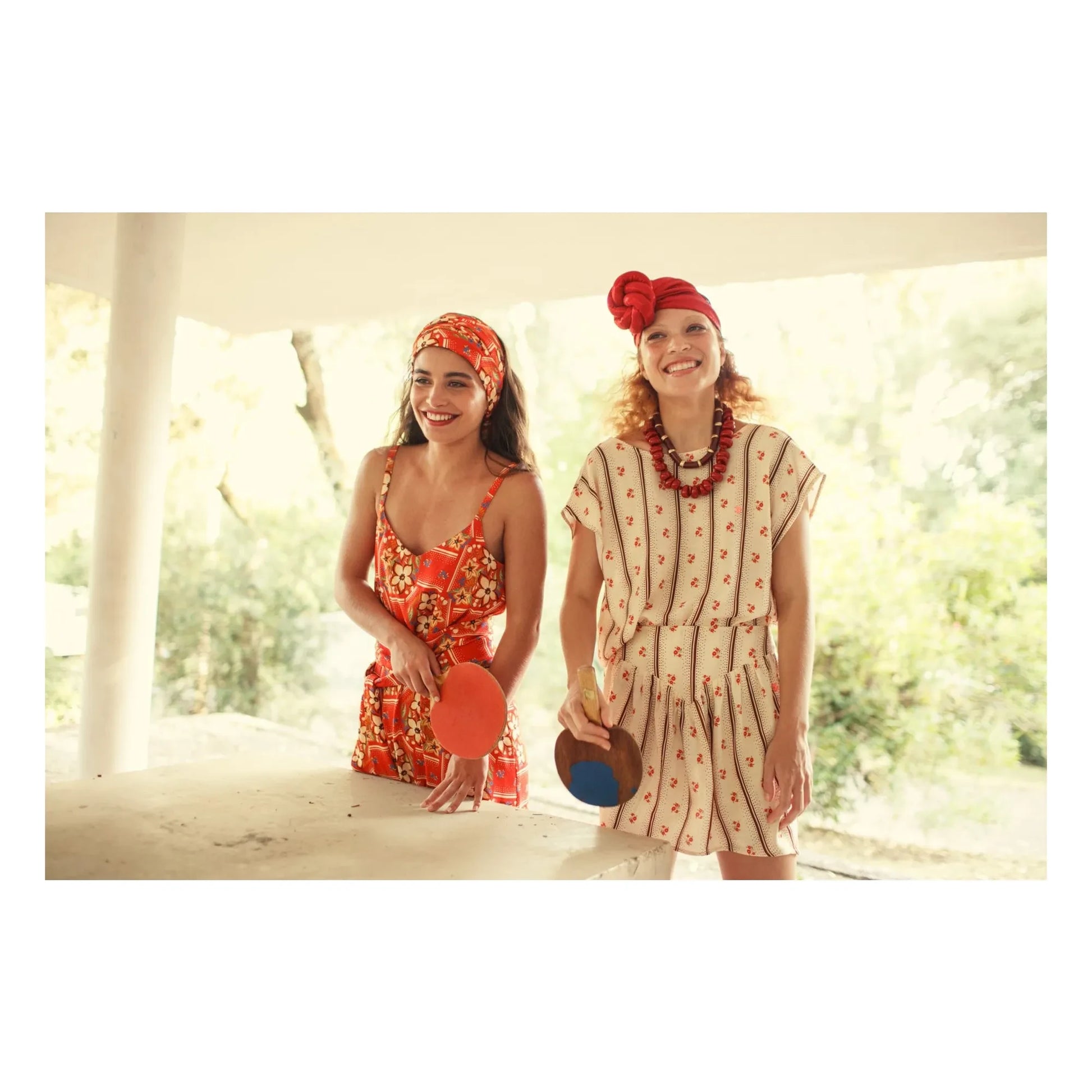 Sisters Department - Floral skirt | Ecru