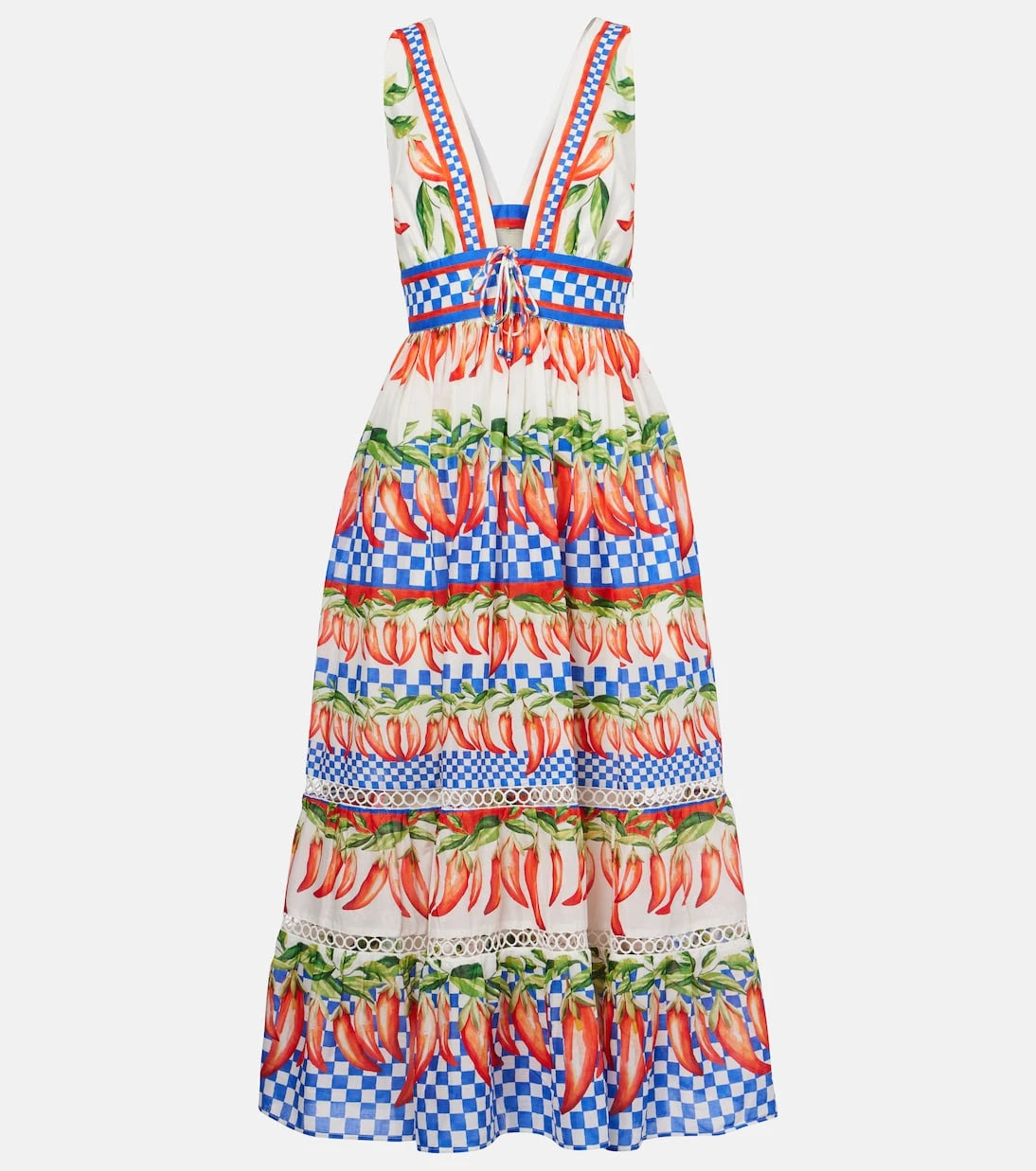 Farm Rio - Printed cotton midi dress