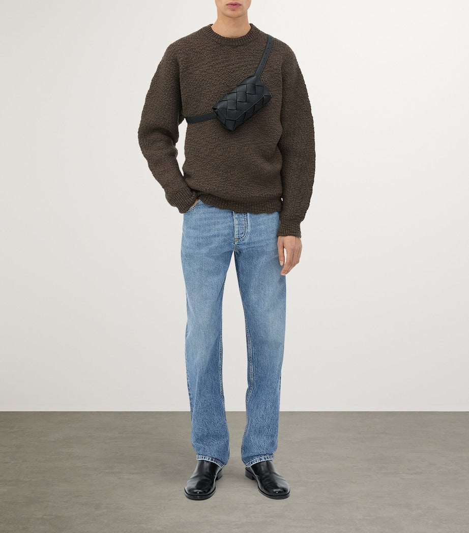 Leather Diago Belt Bag