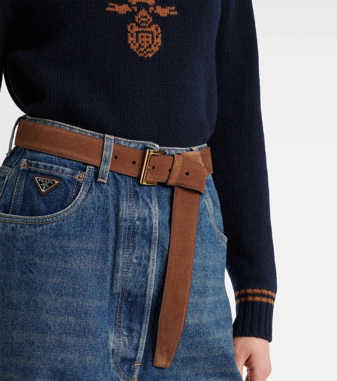 Prada - Suede belt