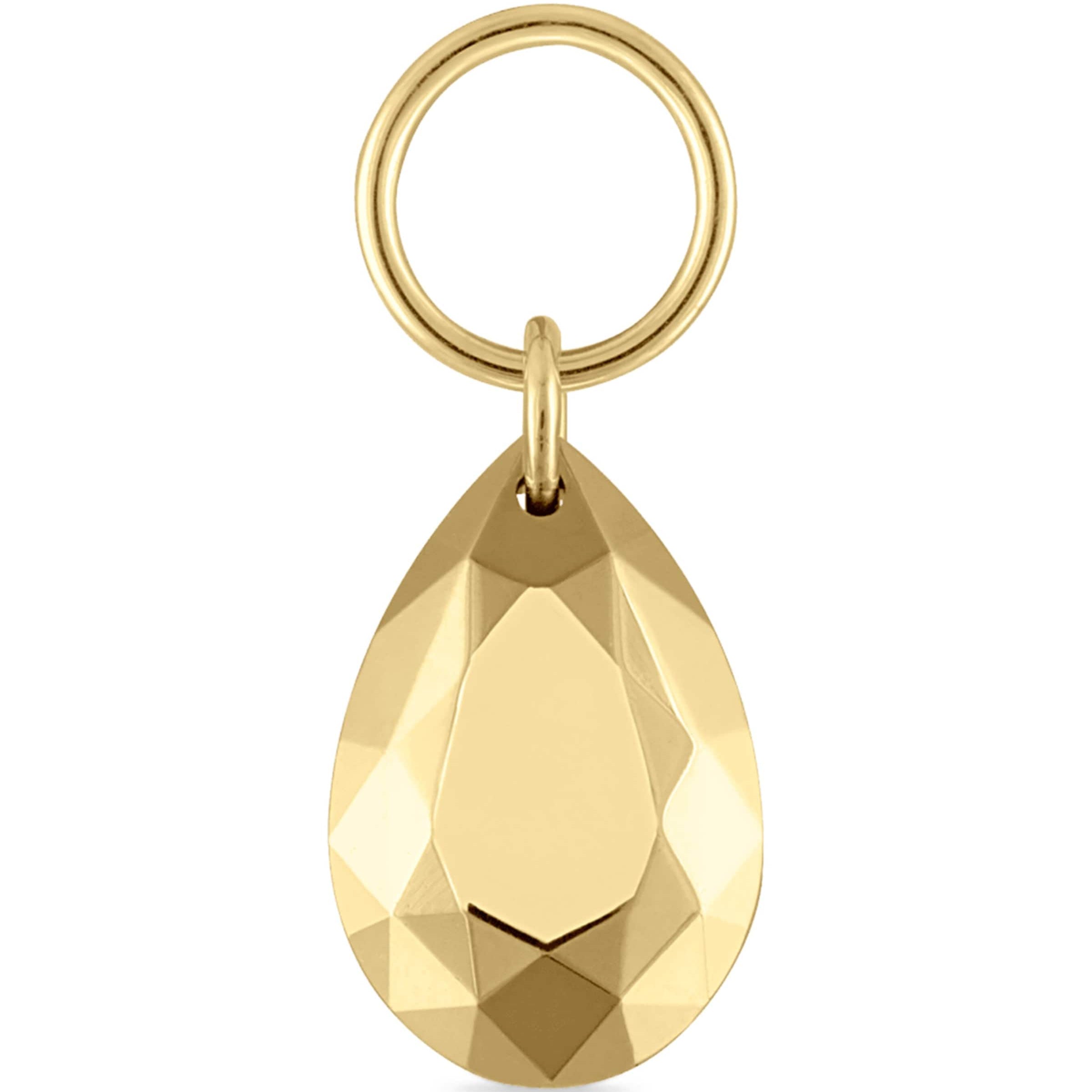 Faceted Pear Single Charm (6.5mm)