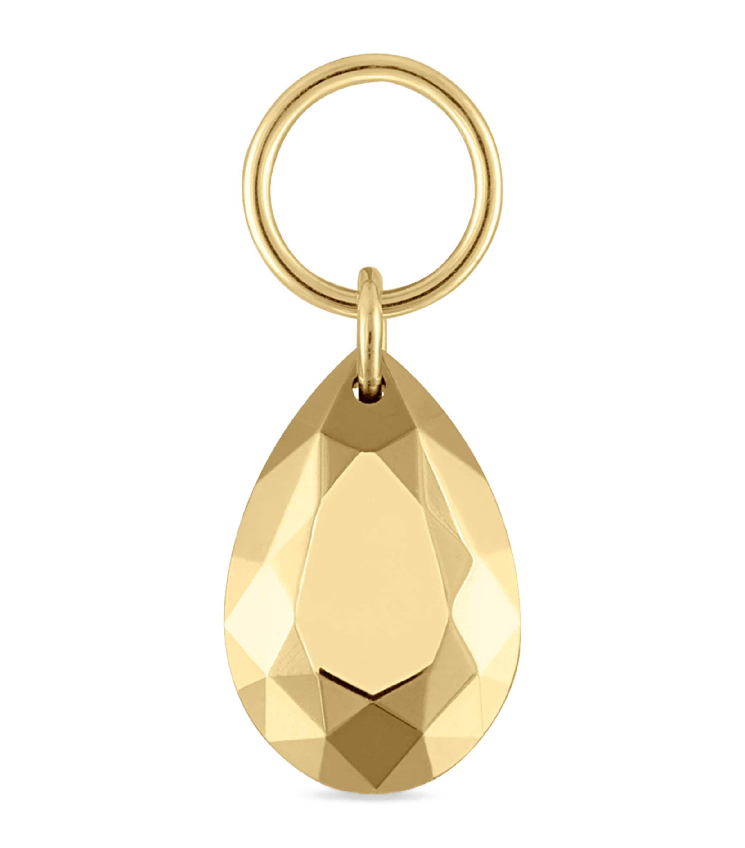 Faceted Pear Single Charm (6.5mm)