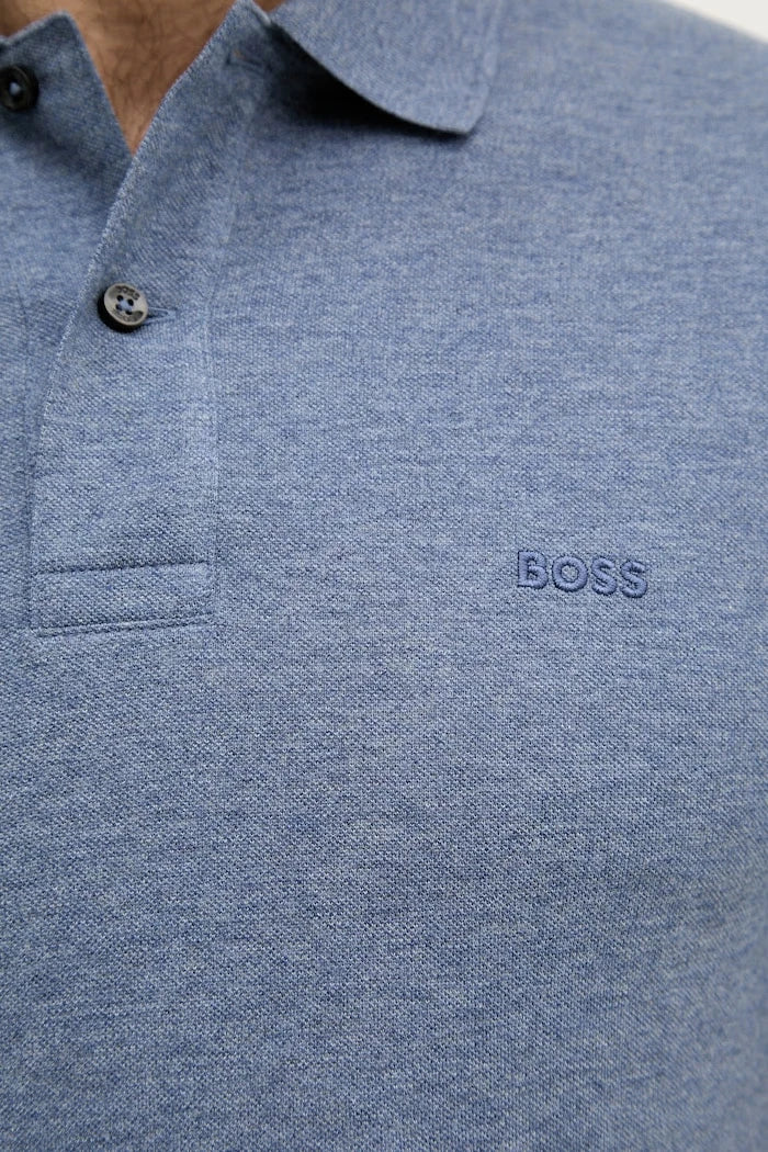 BOSS erkek pamuklu yakalı tişört Pallas