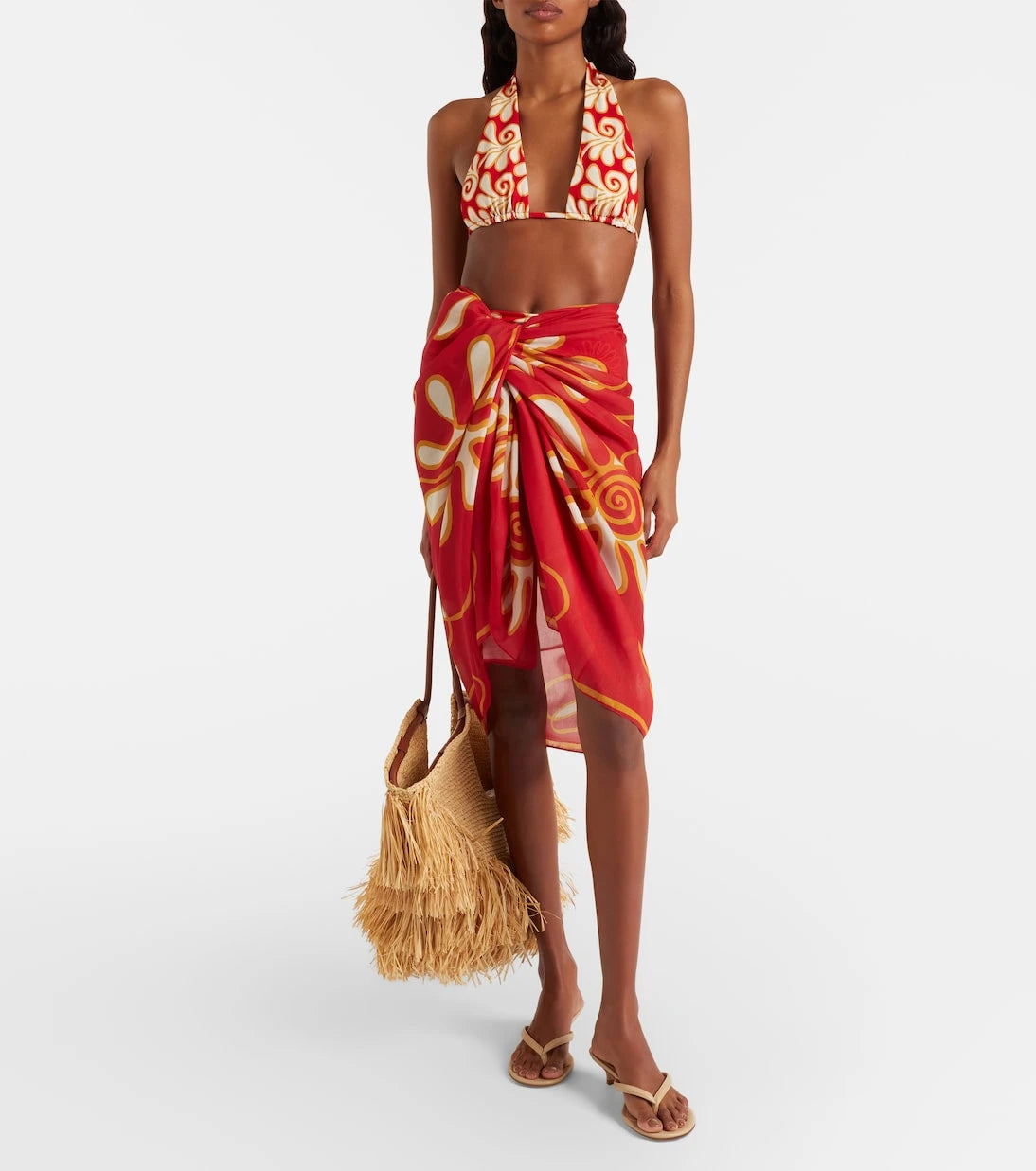 Cala de la Cruz - Luana printed beach cover-up