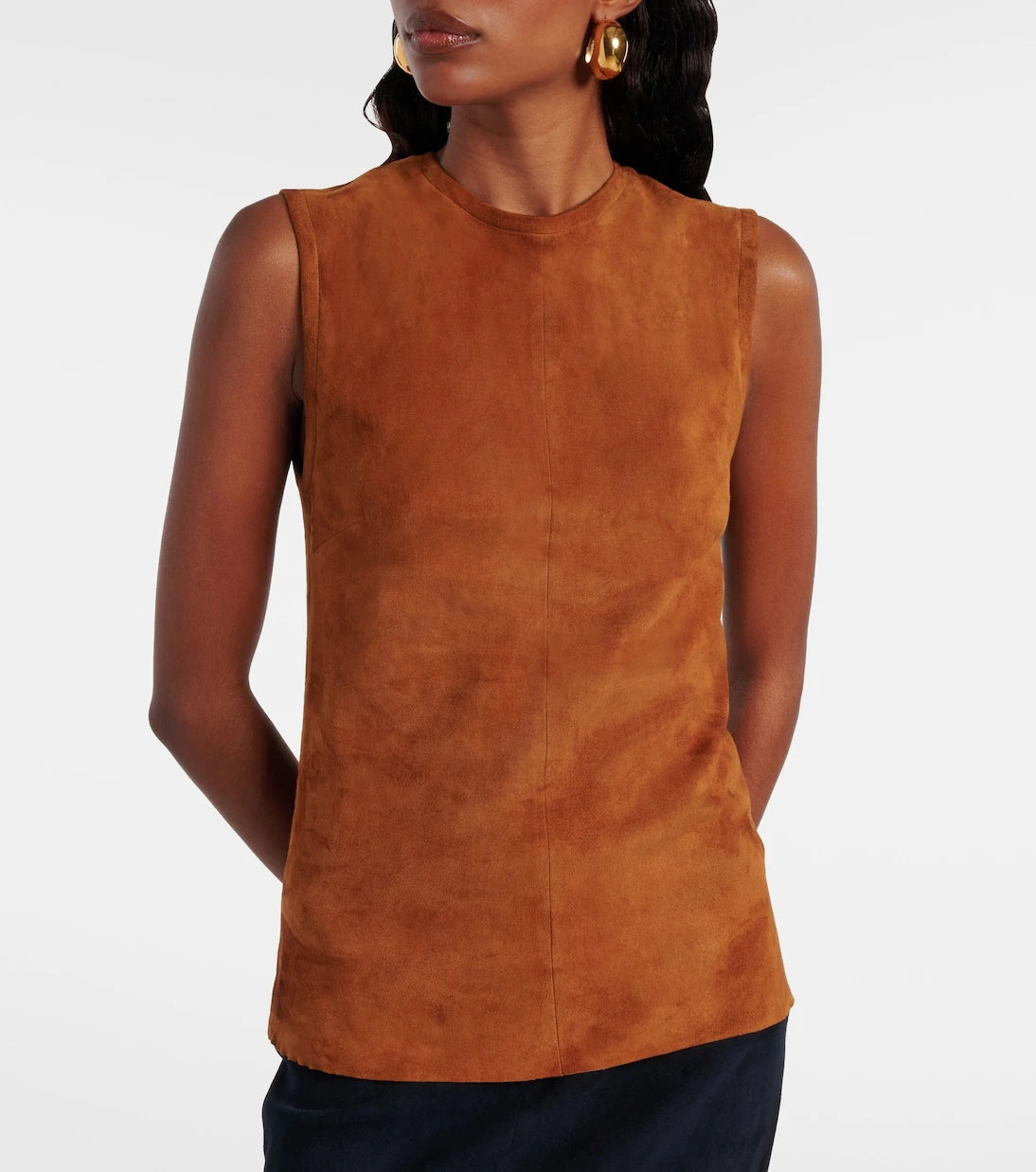 Stouls - Miuccia suede top