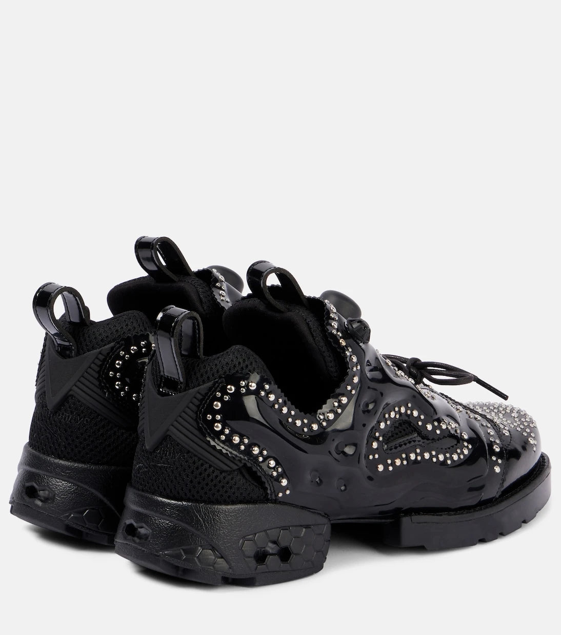 Noir Kei Ninomiya - Studded brogue sneakers