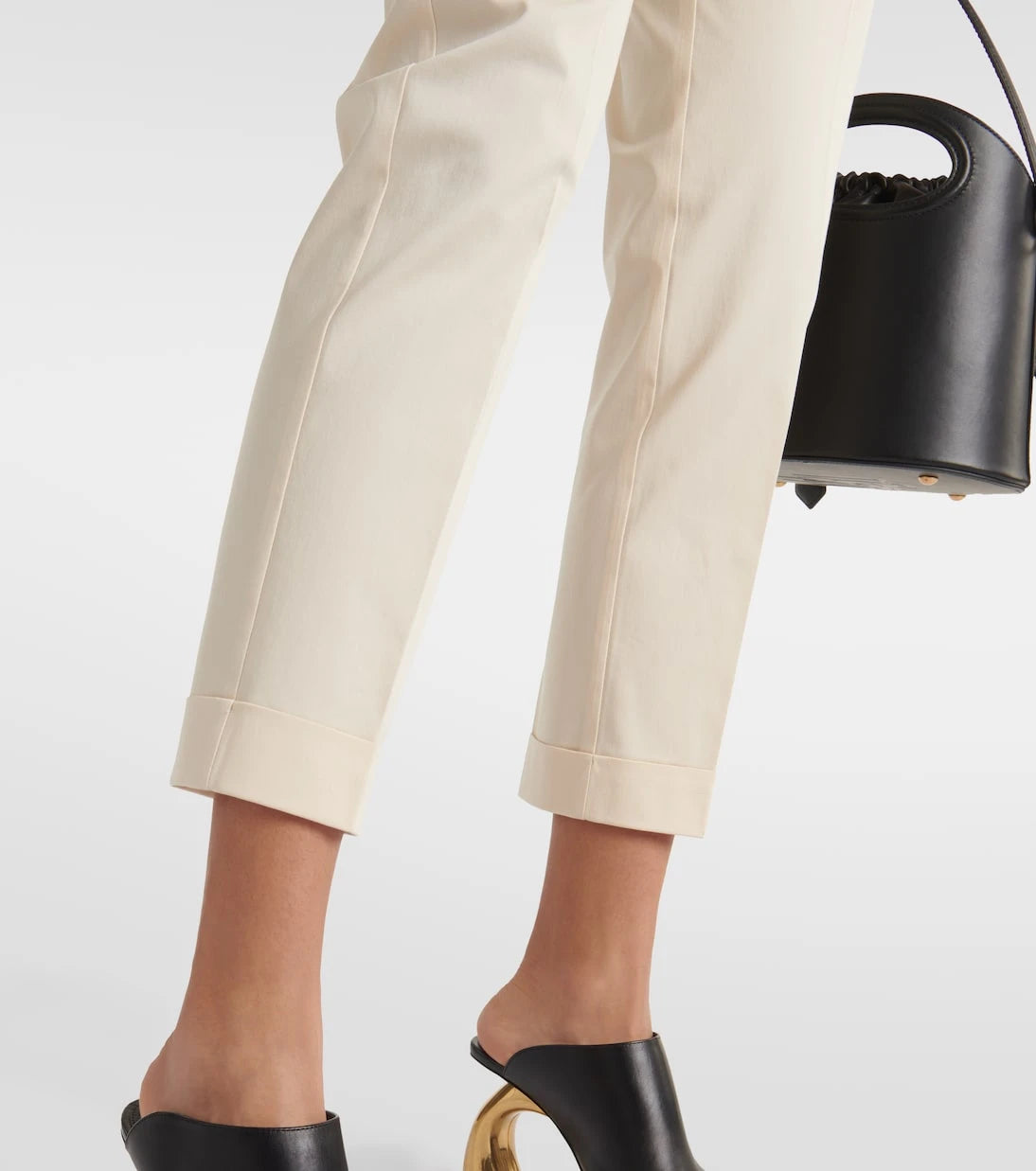 Etro - High-rise cotton-blend tapered pants