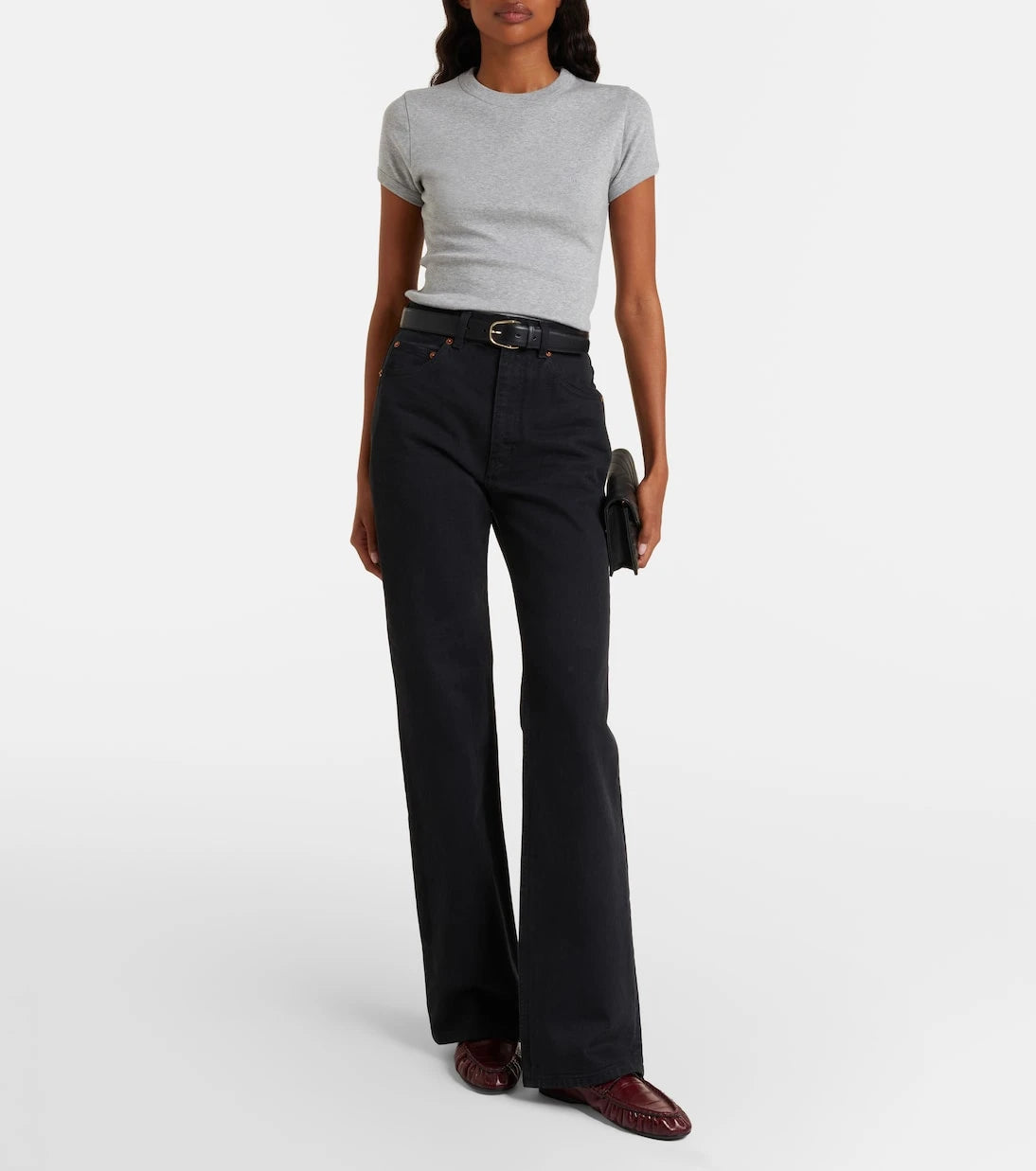 Saint Laurent - Cassandre cotton jersey T-shirt