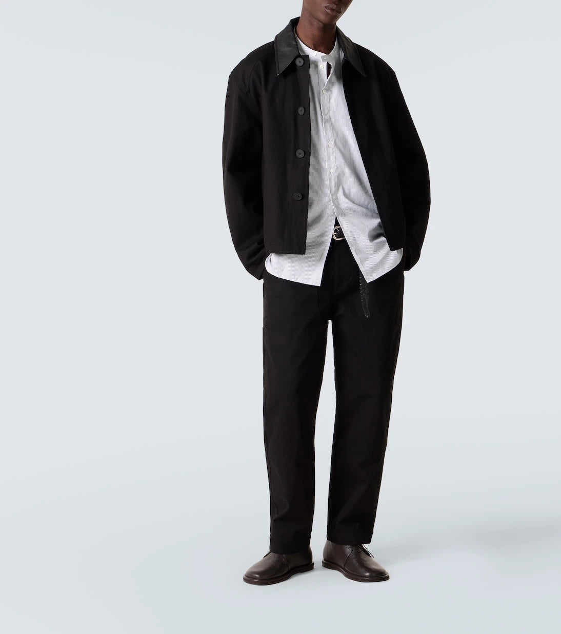 Studio Nicholson - x Aaron Levine Nick striped cotton shirt