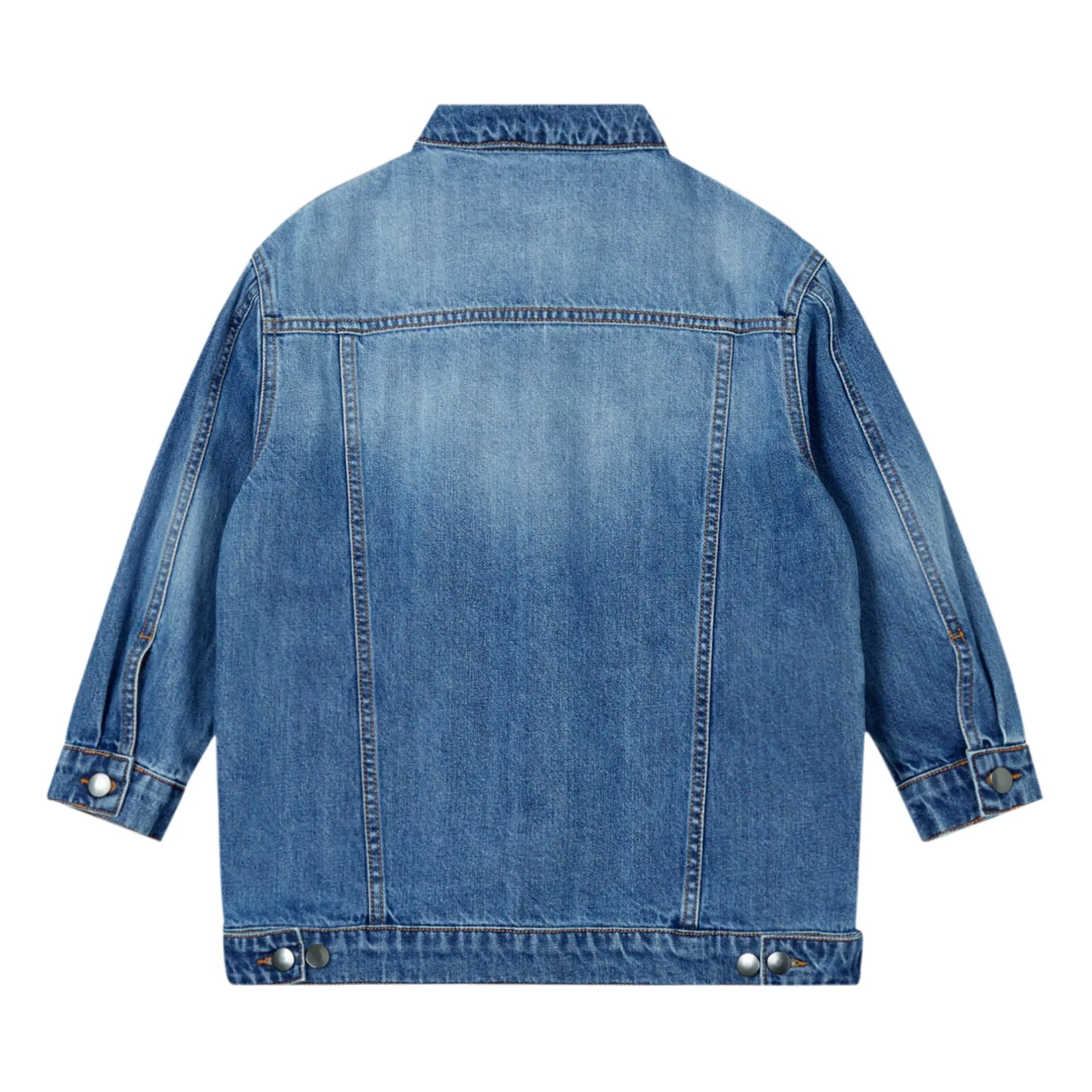 Main Story - Organic Cotton Denim Jacket | Washed blue