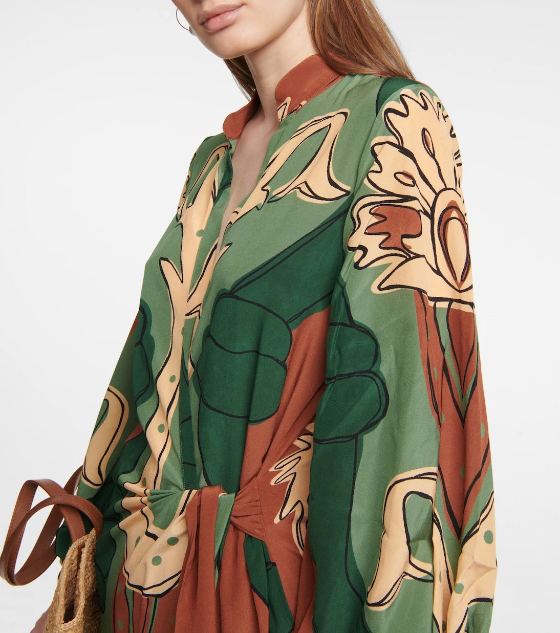 Johanna Ortiz - Printed maxi wrap dress