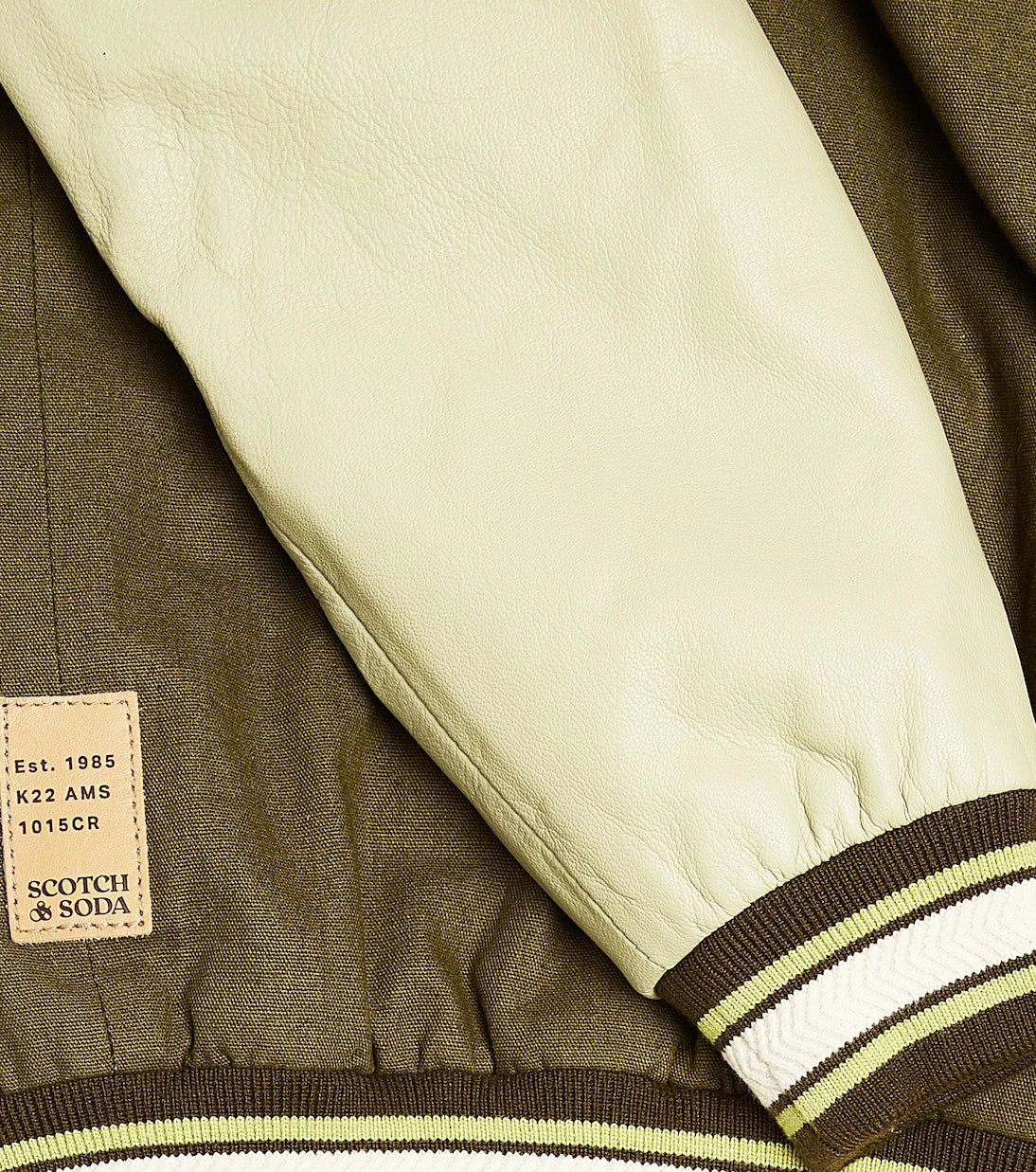 Scotch & Soda Kids - Logo cotton varsity jacket