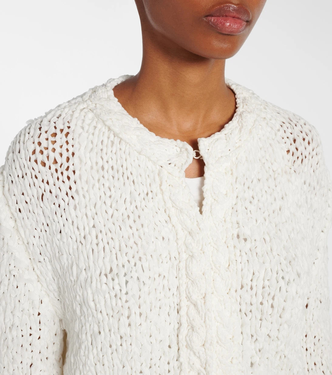 Khaite - Genevieve open-knit cardigan