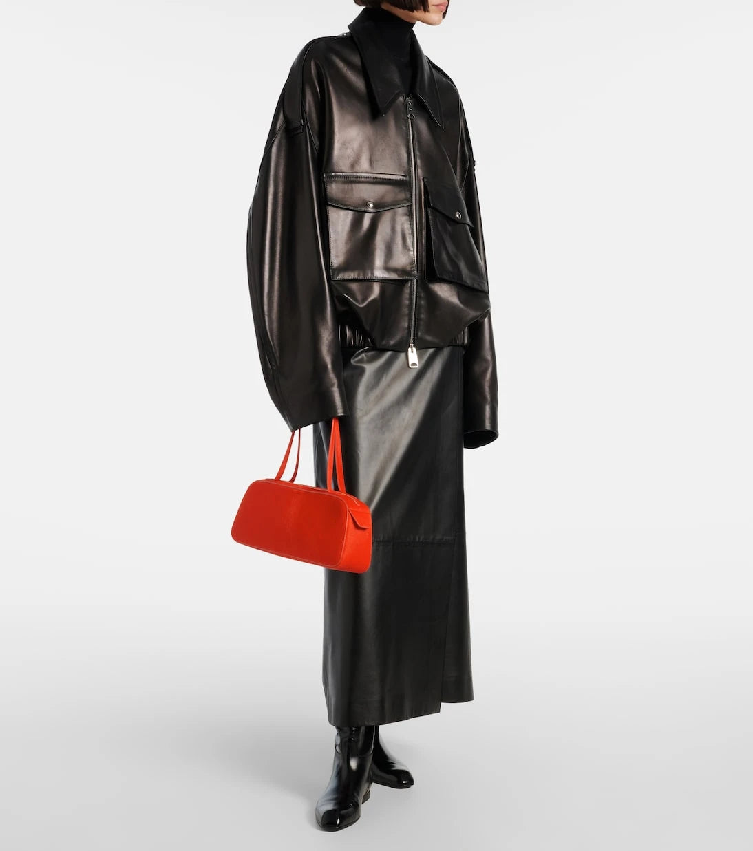 Khaite - Simona Small calf hair shoulder bag