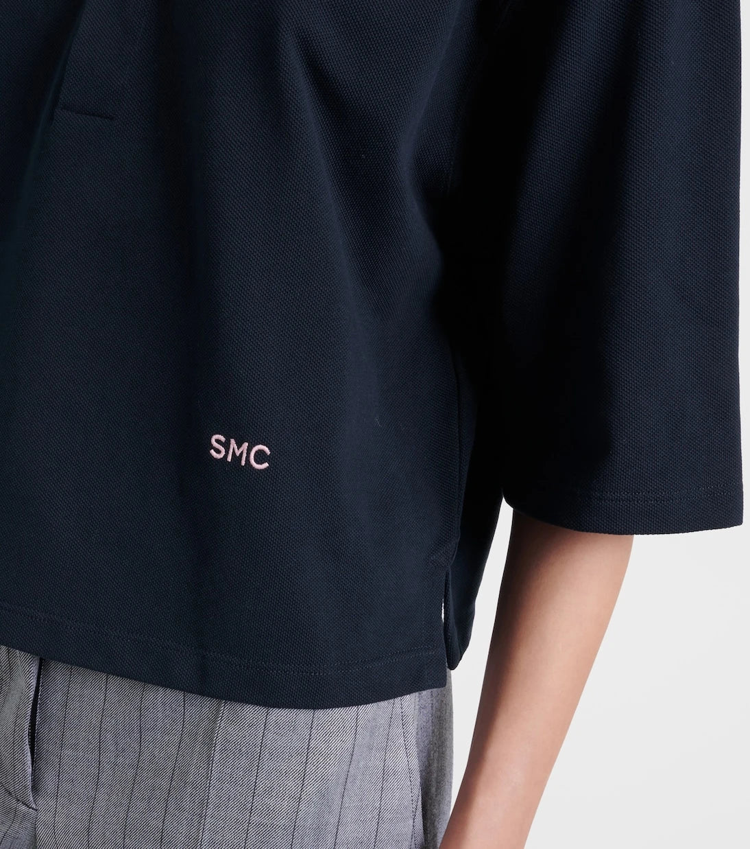 Stella McCartney - Cropped cotton piqué polo shirt