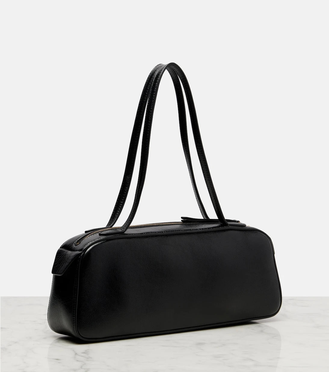 Khaite - Simona patent leather shoulder bag