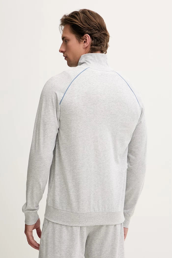 BOSS Erkek Pamuk ve Elastan Fermuarlı Sweatshirt Mix&Match Jacket Z