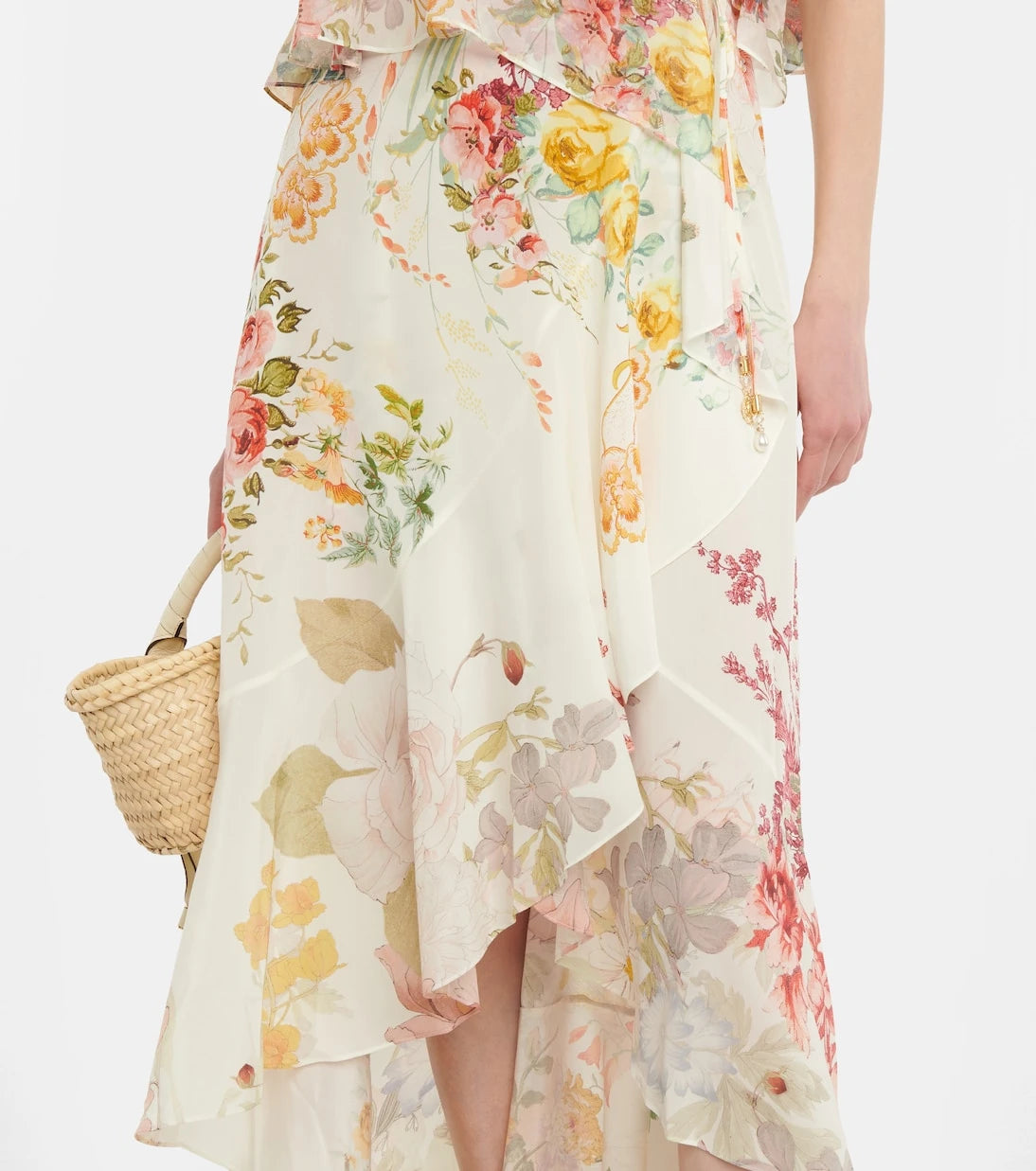 Camilla - Floral silk slip dress