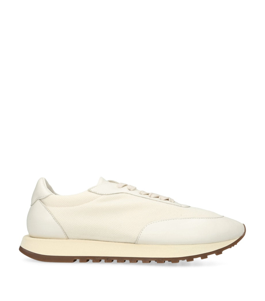 The Row White Owen Runner Sneakers