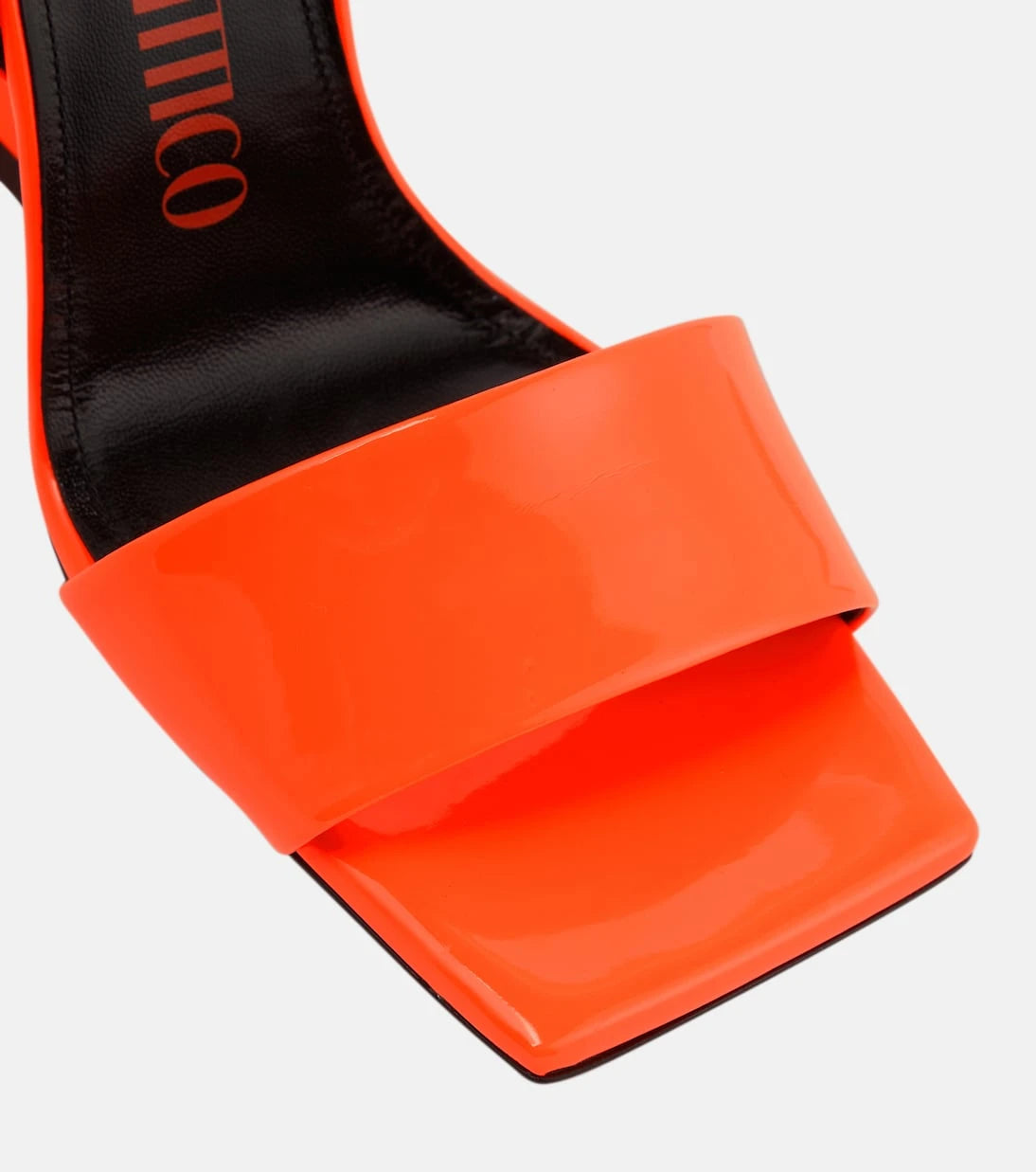 The Attico - Cheope patent leather wedge sandals