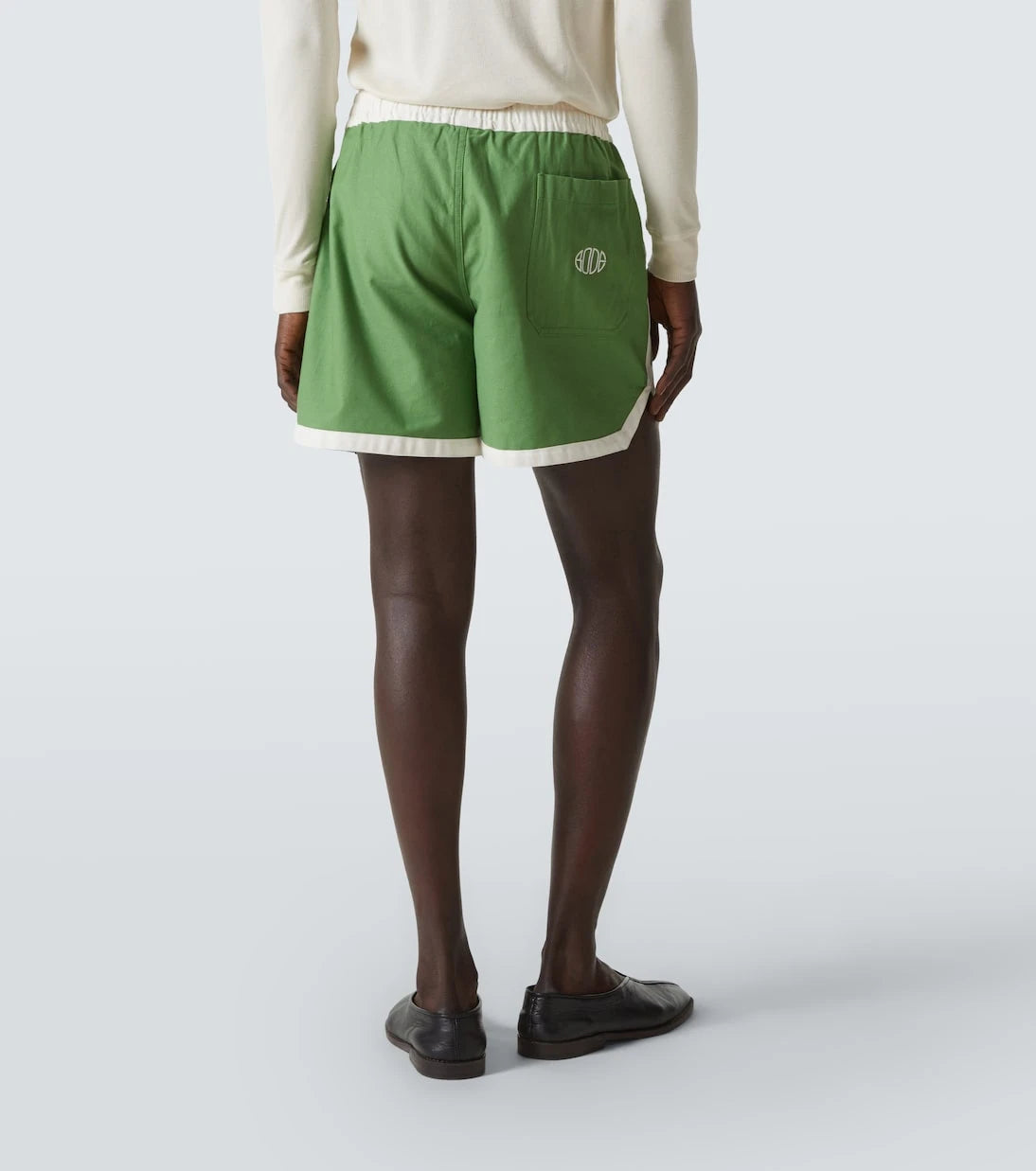 Bode - Euro appliqué cotton shorts