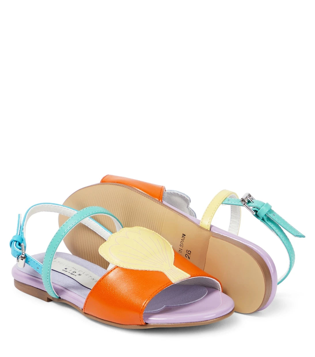 Stella McCartney Kids - Shell-appliqué sandals