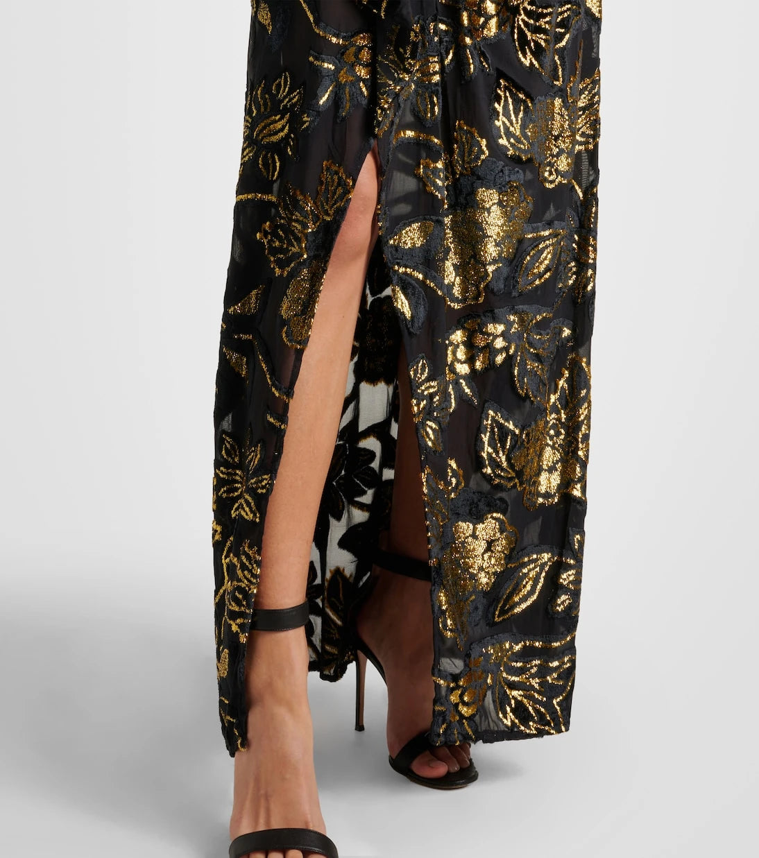 Simkhai - Marzia lamé velvet wrap dress