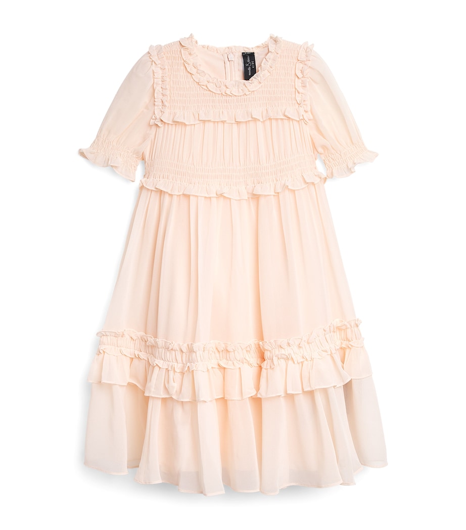 Needle & Thread Pink Georgette Emilia Dress (4-12 Years)