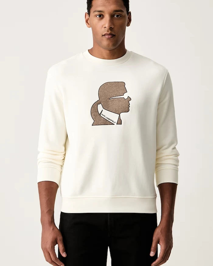 Karl Lagerfeld kapüşonlu erkek pamuklu sweatshirt