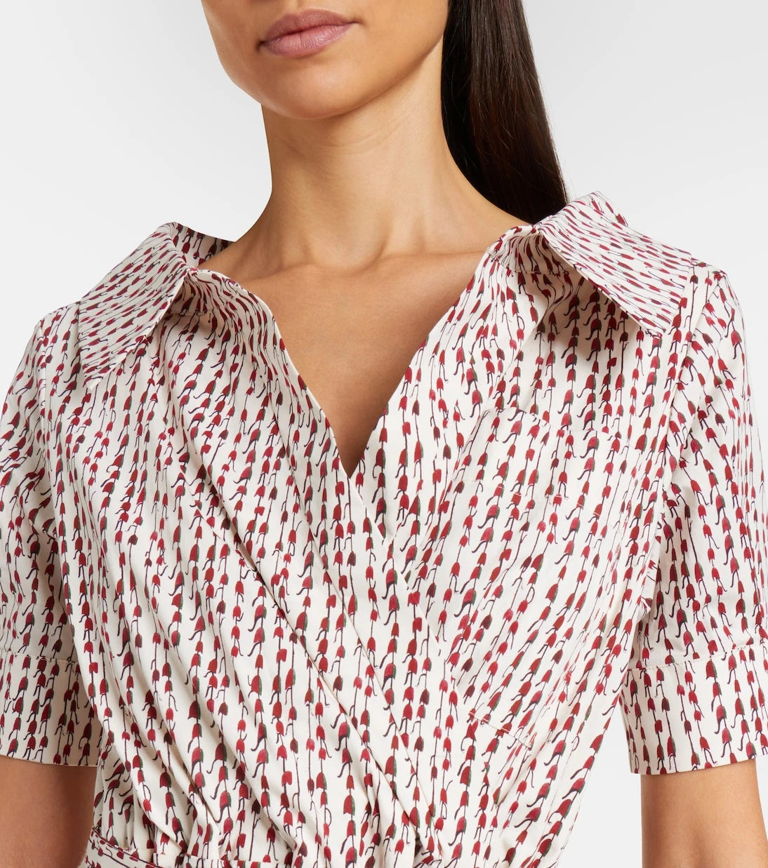 Altuzarra - Lydia printed cotton-blend wrap dress