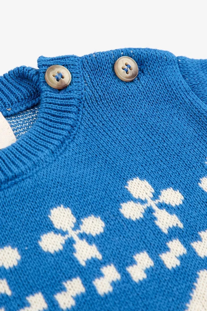 Bobo Choses Farm jacquard Bebek Pamuklu Kazak