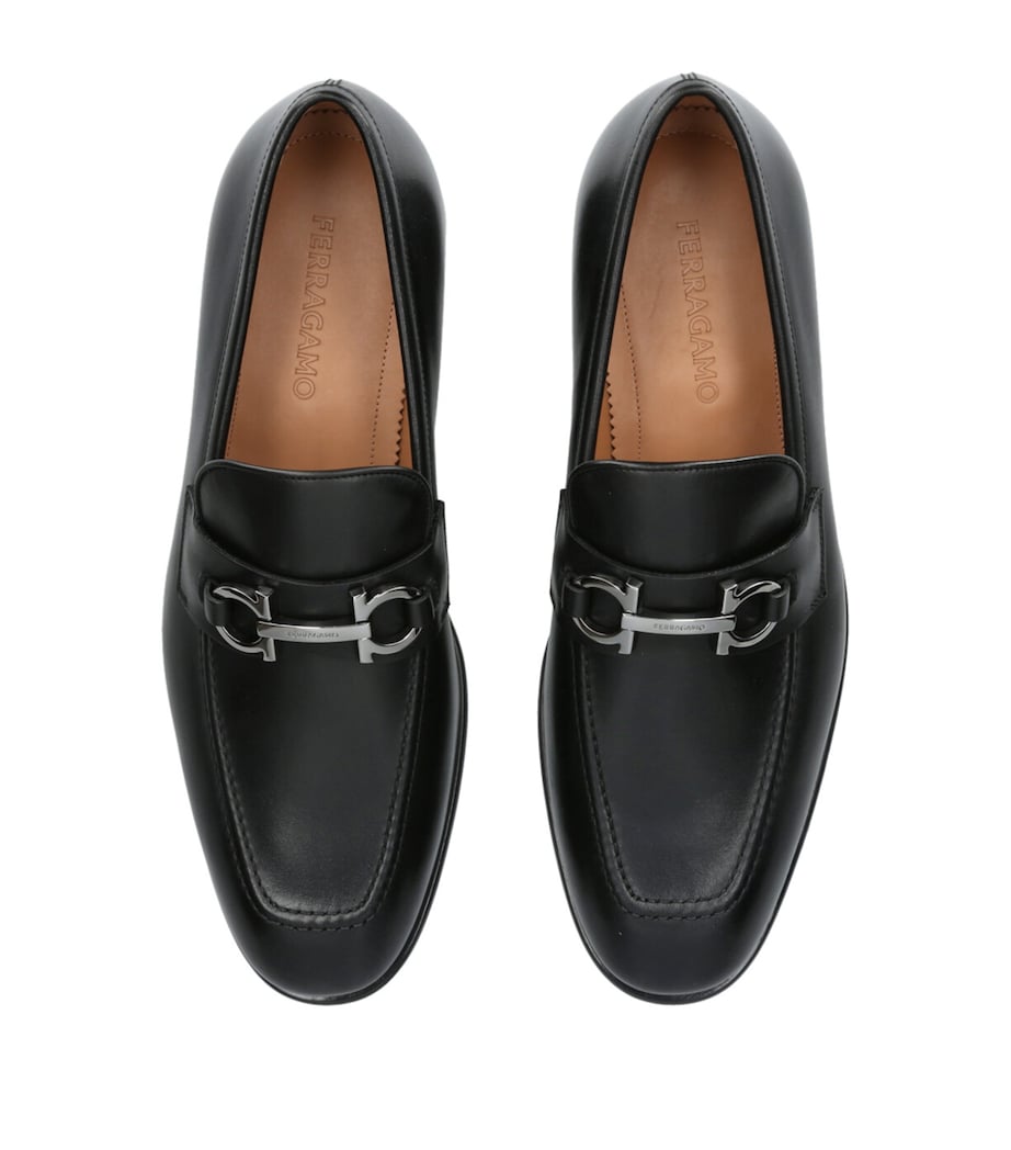 Salvatore Ferragamo Leather Foster Gancho Loafers