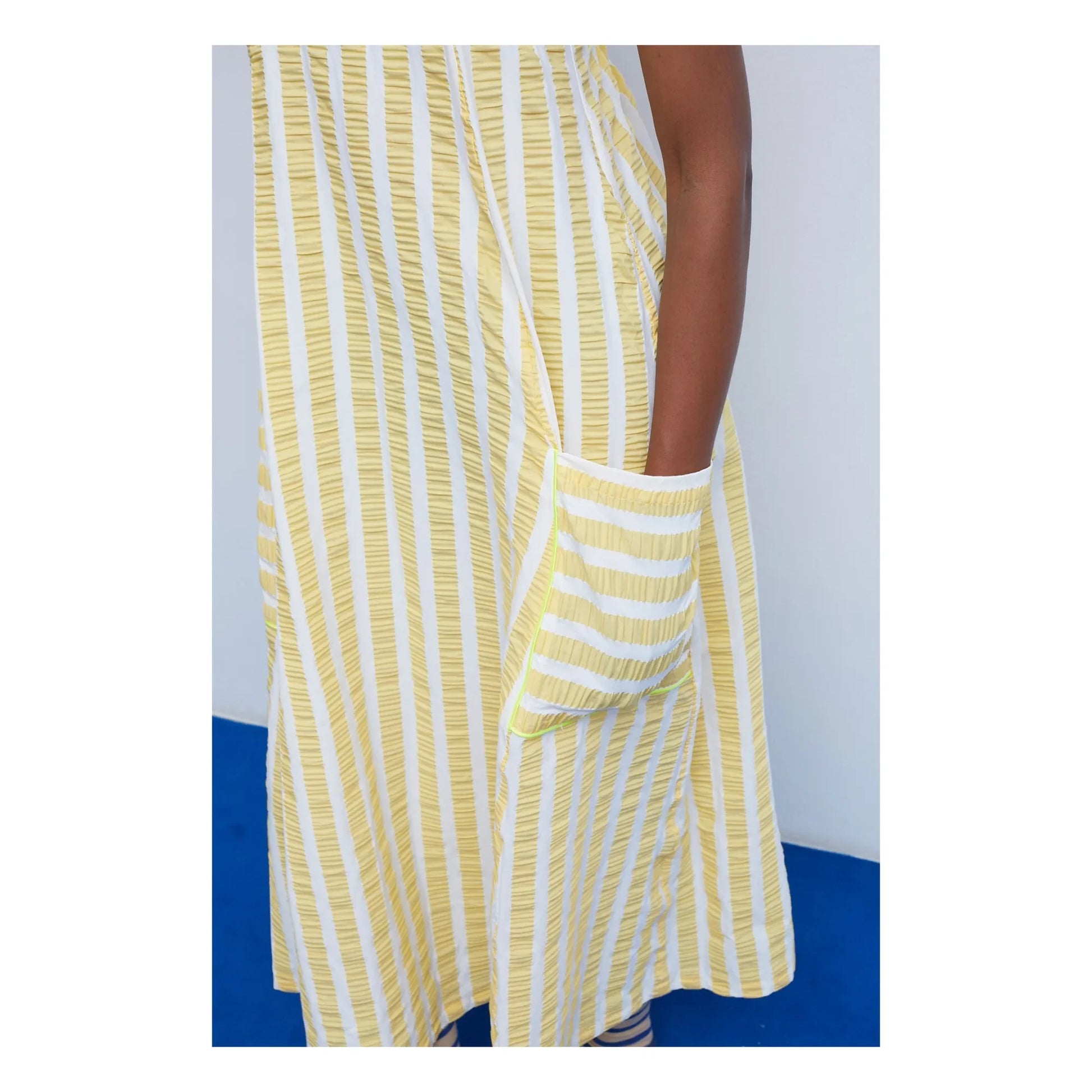 Dr Bloom - Lemonade Stripes Dress | Lemon yellow