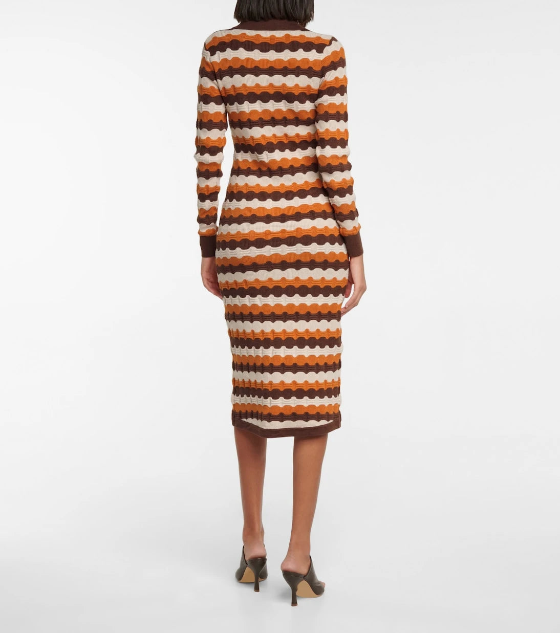 Dodo Bar Or - Striped jacquard midi dress