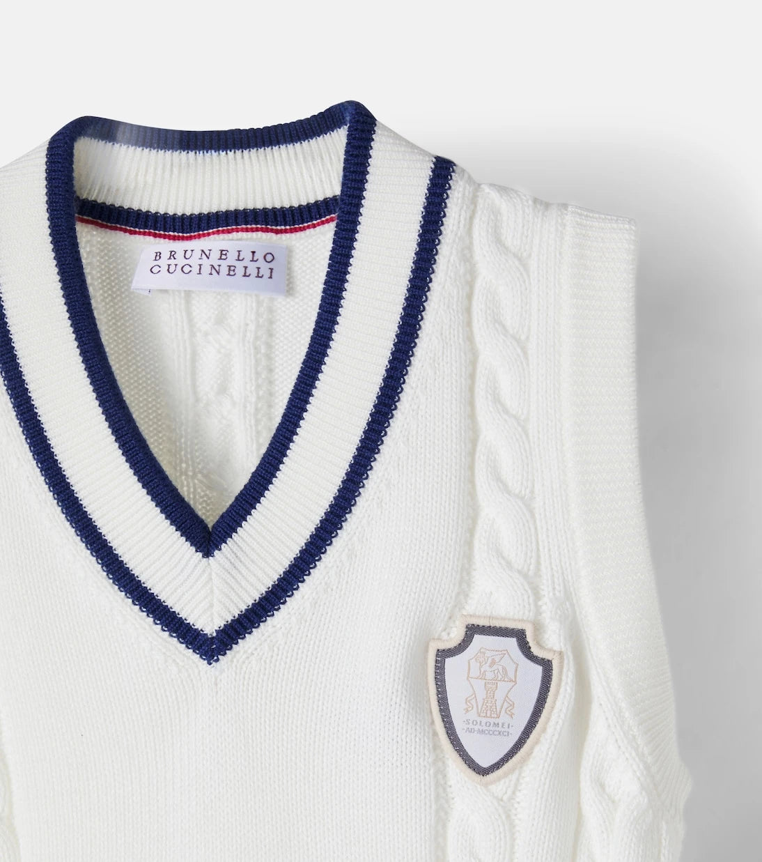 Brunello Cucinelli Kids - Cable-knit cotton vest
