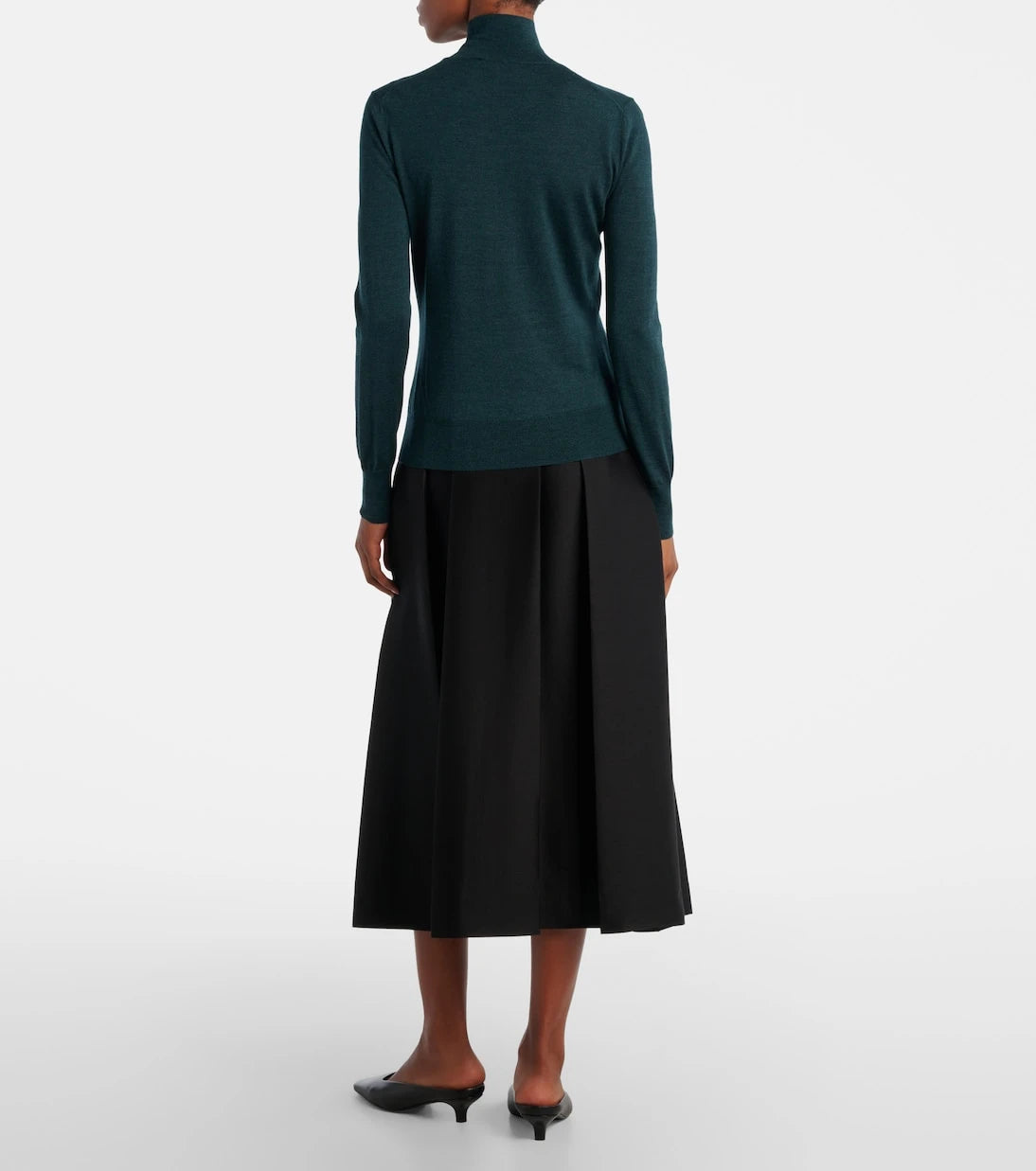 Carolina Herrera - Wool and silk turtleneck sweater