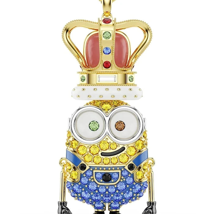 Swarovski MINIONS позлатено дамско колие с висулка и кристал Swarovski