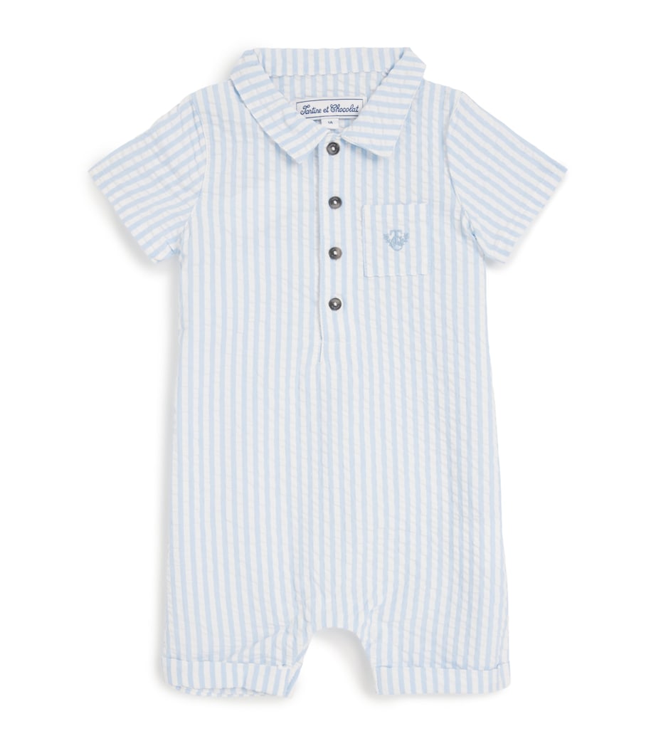 Cotton-Blend Stripe Playsuit (3-18 Months)