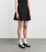 Polo Ralph Lauren Black Cotton-Blend Knitted Mini Skirt