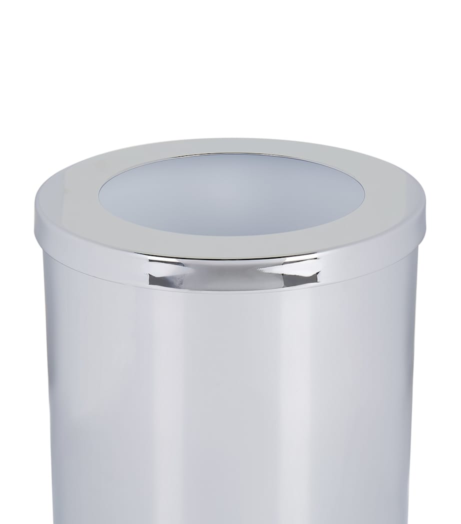 Cylinder Chome Bathroom Bin