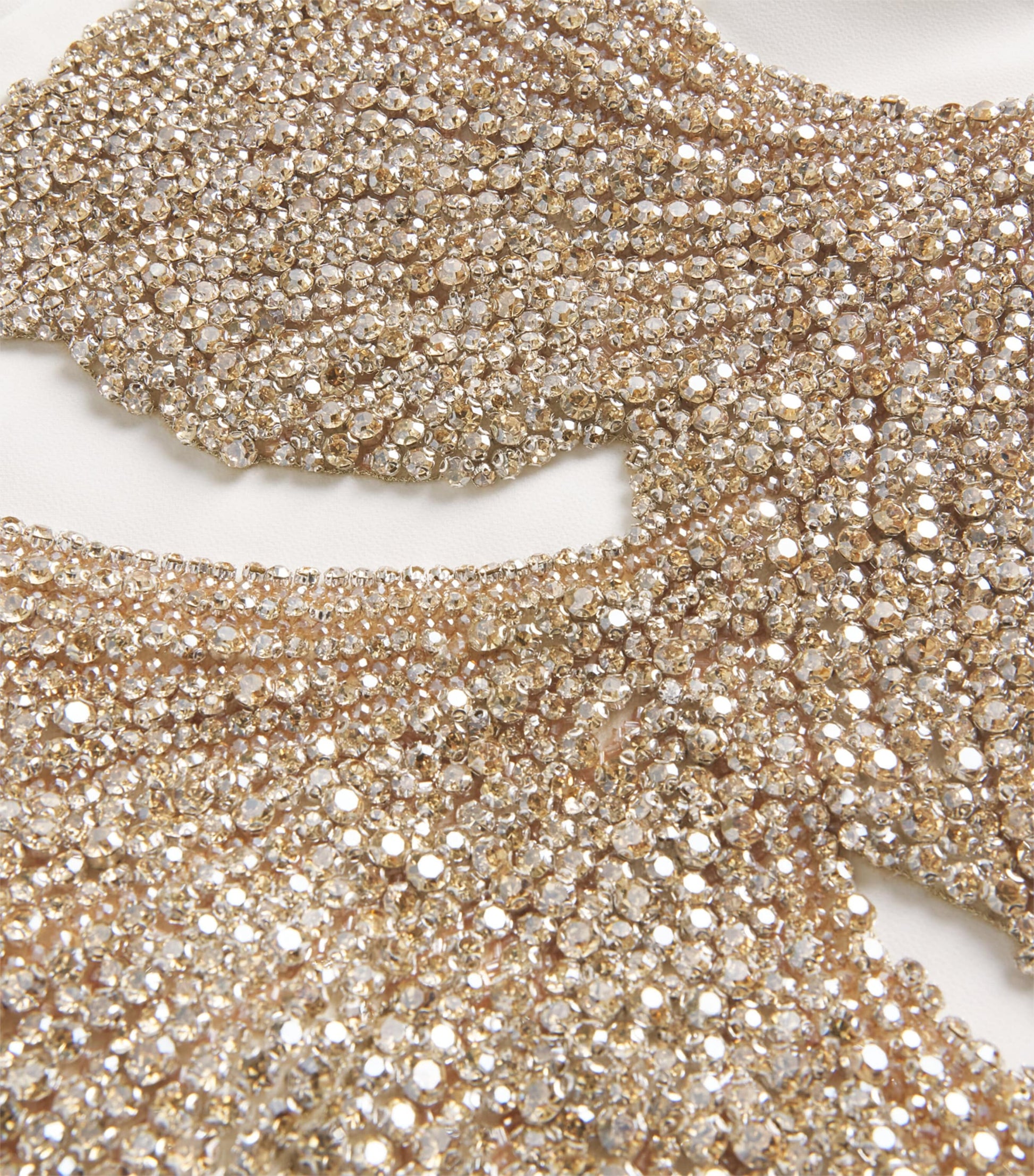 Costarellos Ivory Appliqué-Detail Strapless Kassia Mini Dress