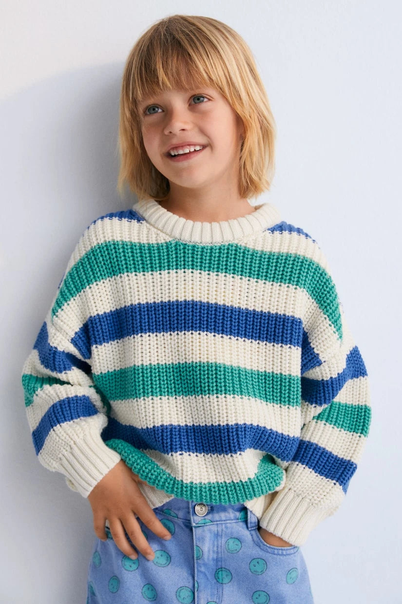 The New Society - Leto striped cotton sweater