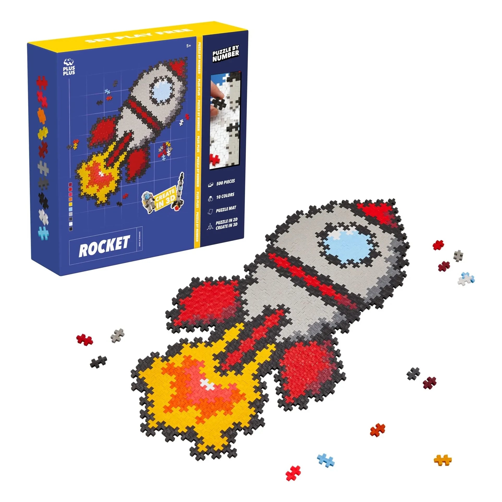 Plus-Plus - Rocket Puzzle - 500 pieces