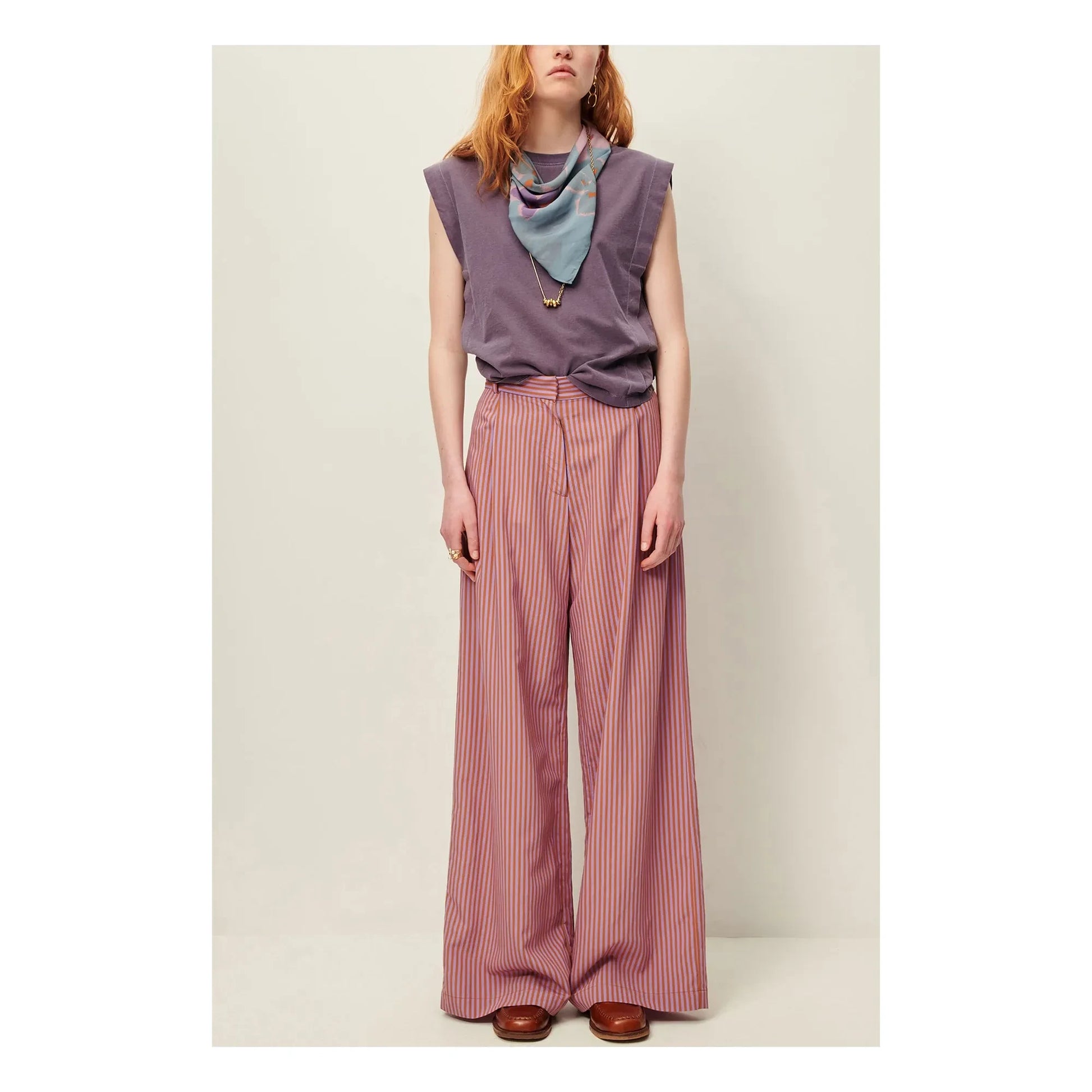 Sessùn - Orlando cotton T-shirt | Purple