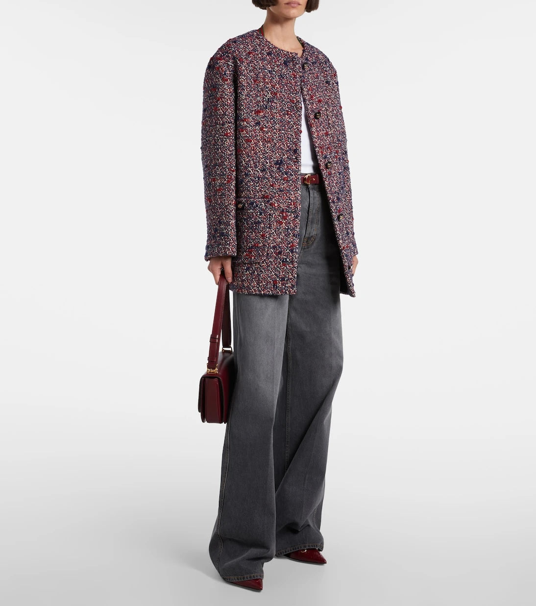 Gucci - جينز فاتح بقصة واسعة