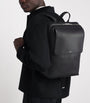 Leather Logo Backpack
